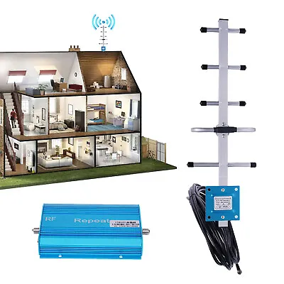 900MHz Band8 Cell Phone Signal Booster Repeater Amplifier+Antenna+adapter 3G 4G • $37.05