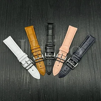 16-22MM Watch Band Strap Genuine Leather Alligator Quick Released Fits For Timex • $12.99