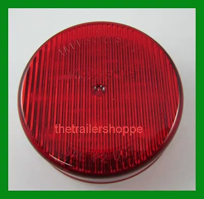 Maxxima 2-1/2  Round Clearance Side Marker Light 13 LED Red Lens Grommet Mount • $10.95