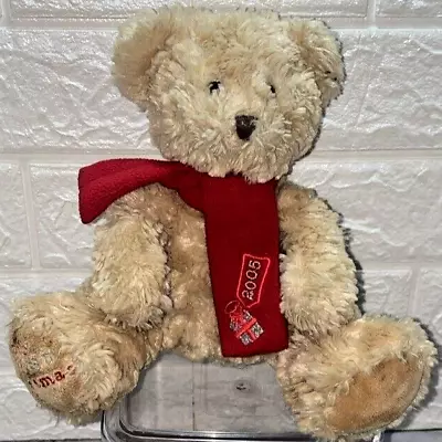 Mothercare Bear 'My First Christmas' Red Scarf 7  Soft Plush Toy 2005 • £9.95