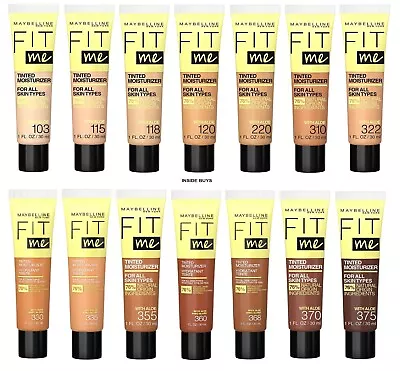 3 Pack Maybelline Fit Me Tinted Moisturizer Makeup YOU CHOOSE • $12.99