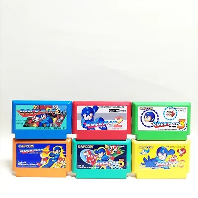 NES Famicom Rockman 1 2 3 4 5 6 Set Megaman Japan FC Nintendo Tested • $127