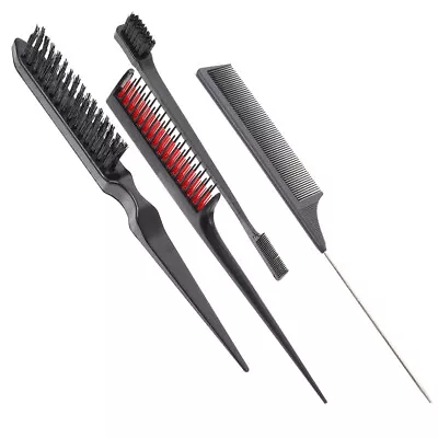 Glossy Teasing Brush Hairdressing Comb Hair Stylist Comb Salon Teasing Comb • £8.65