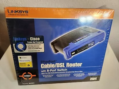 Linksys Etherfast SEALED BEFSR81 Wired Cable/DSL Router With 8-Port Switch NEW • $26