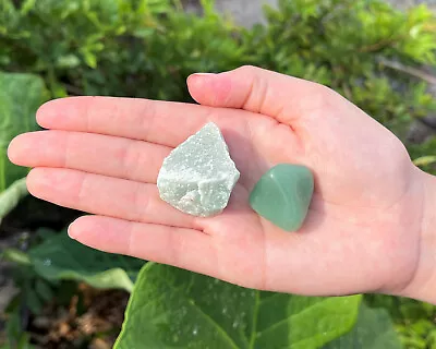 $7.95 • Buy Rough Natural + Tumbled Stone Set: You Choose (Raw Gem Crystal Healing Rock) 