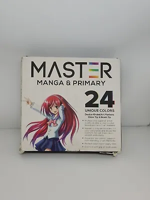 Master Marker Set Manga & Primary 24 Unique Colors. Double-ended. Chisel &Brush • $19.99