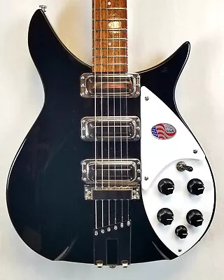 Rickenbacker 350V63 Jet Glo Liverpool 3 Toaster Pickups Semi-Hollowbody W/HSC • $3099