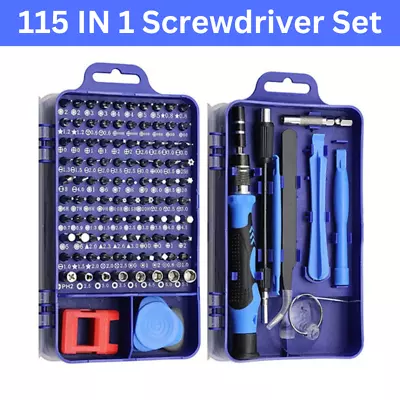 115 In 1 Magnetic Precision Screwdriver Set PC Phone Electronics Repair Tool Kit • $9.37