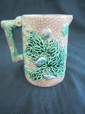 Etruscan Majolica Shell & Coral Creamer Milk Pitcher~19th C • $49.99