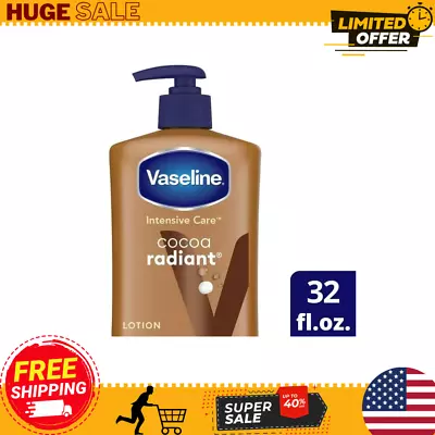 Vaseline Intensive Care Hand And Body Lotion Cocoa Radiant 32 Ounce NEW!!! • $9.59