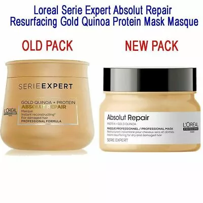 Loreal Serie Expert Absolut Repair Resurfacing Gold Quinoa Protein Mask Masque • £36.66