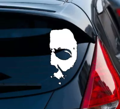 Michael Myers Decal Sticker Window Truck Car Halloween Vinyl | White | • $21.95