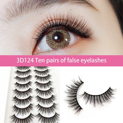 $11.39 • Buy 10Pair 3D Mink Natural Thick False Eyelashes Eye Lashes Makeup Extension