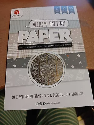 Block Vellum Pattern Paper For Scrapbooking/journals New 15x21 Cm 30 Sheets (j) • $4