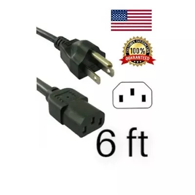 Power Cord For ELNA Lotus 22 Sewing Machine 3-Prong 6 Ft • $6.95