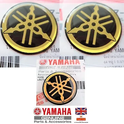 Yamaha R1 R6 Yzf Genuine Tank & Rear Fairing Stickers Gel Decal Gold 25mm & 45mm • £12.95