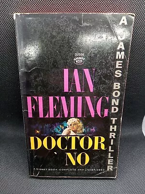 Vintage Doctor No By Ian Fleming  Paperback James Bond A Signet 50c Book  • $3.50