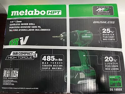 DS18DDXM Metabo HPT MultiVolt 18-volt 1/2-in Keyless Brushless Cordless Drill • $89