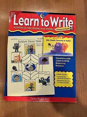 Creative Teaching Press-Learn To Write CTP6227 Resource Guide- Grades K-2-Unused • $2.99