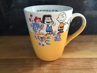 £19.99 • Buy Bnwt Cath Kidston Snoopy Peanuts Kingswood Rose Yellow Large Stanley Mug