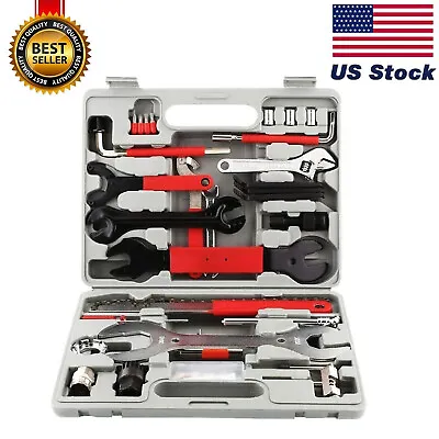 44PCS Set Home Professional Complete Mechanic Cycling Bike Repair Tools Tool Kit • $37.99