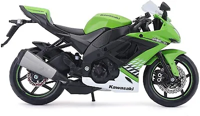 🇬🇧maisto 1:12 Scale Kawasaki Green Ninja Zx-10r 16cm Superb Detail • £19.45