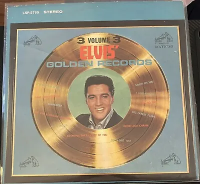 Elvis' Golden Records - Volume 3 LSP 2765 Vintage 1963 Vinyl LP *TESTED • $22