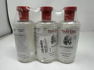 3 Pack! Thayers Facial Toner Witch Hazel Aloe Vera Original Formula - 12oz • $26.99