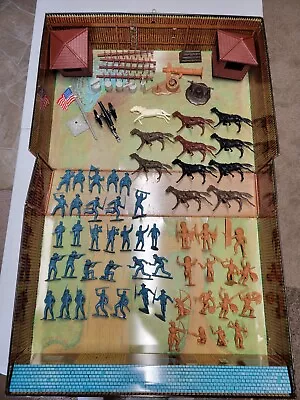 Vintage Marx 1968 Fort Apache Carry-All Action Playset With Accessories No. 4685 • $250