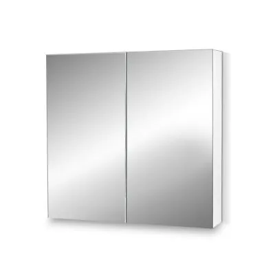 Cefito Bathroom Mirror Cabinet Shaving Vanity Medicine Storage Shelf 750mmx720mm • $118.65