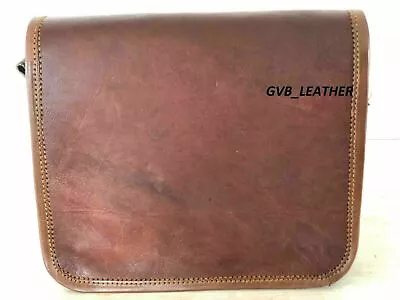 Bag Cross Body Laptop Briefcase 9  Real Handmade Leather Messenger Shoulder  • $42.98