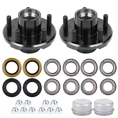 2 Trailer Idler Hub Kits 5 On 4.5 For 2000 Lbs Axle 5x4.5 5 Lug Trailer Hub Kits • $58.99