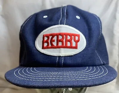 Berry Home Center Vintage Denim Blue SnapBack Trucker Patch Hat  • $12.99