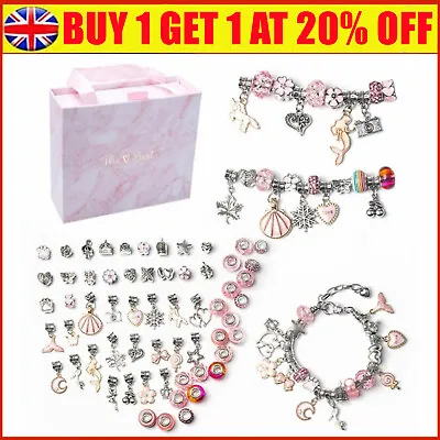 £14.99 • Buy Child Kids Bracelet Making Kit Beads Jewellery Charms Pendant Set DIY Craft Girl