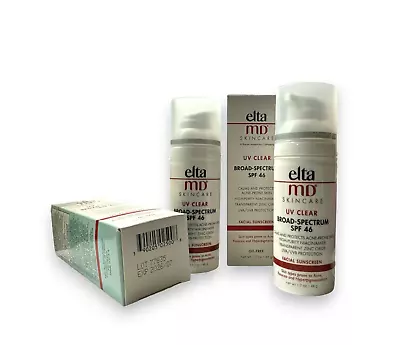 2x Elta Md Uv Clear Spf 46 1.7 Oz/ 48g LOT OF 2 NEW • $58.95