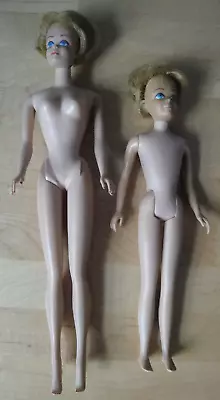 Vtg Barbie Midge & Skipper Dolls Japan Straight Legs Lot 2 Pc • $26.99