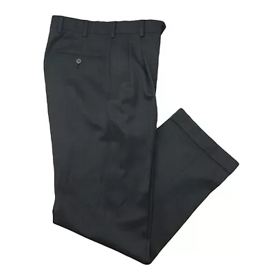 Brooks Brothers Pants Mens 32x32 Madison Fit Pleated Cuffed Dress Slacks Suit • $35
