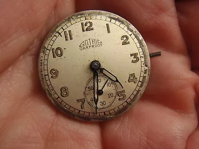 Vintage Gothic Jar-Proof 17J Mechanic Wrist Watch Movement 23.6mm Across Swiss • $18