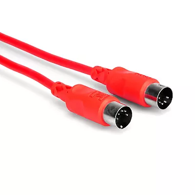 Hosa MID-303RD MIDI Cable 5-pin DIN To Same 3 Ft • $10.29