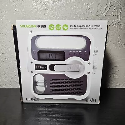 SOLARLINK FR360 ETON SelfPowered Multi Purpose Digital Emergency Radio L.L. Bean • $24.95