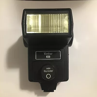 Vivitar 283 Electronic Flash No PC Cord  - Tested - Excellent - Strobist - USA • $9.99