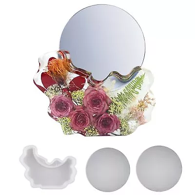 Makeup Mirror Silicone Mold DIY Crystal Epoxy Resin Mold Jewelry Findings 1pc Se • $41.92