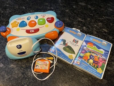 $18.59 • Buy Vtech V. Smile Baby Infant Development System With 4 Books 3 Cartridges ￼