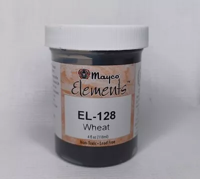 Mayco Elements Ceramic Glaze EL-128 Wheat USED 4 Oz Jar • $19.99