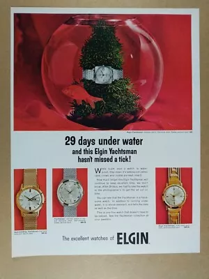 1966 Elgin Yachtsman Watches Vintage Print Ad • $9.99