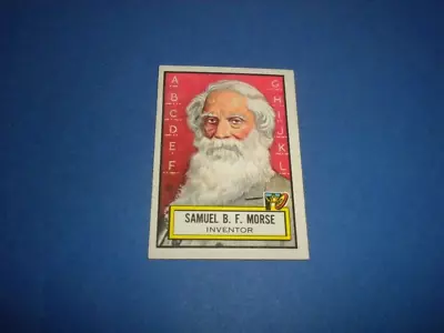 LOOK 'N SEE Trading Card #70 Samuel B.F. Morse T.C.G./TOPPS 1952 U.S.A • $11.25