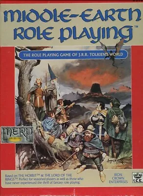 £135.74 • Buy MIDDLE-EARTH ROLE PLAYING VGC! 8100 BOXED SET MERP Tolkien Module Monster Manual