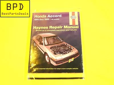 84-89 Honda Accord Repair Manual HAYNES 42011 • $9.99