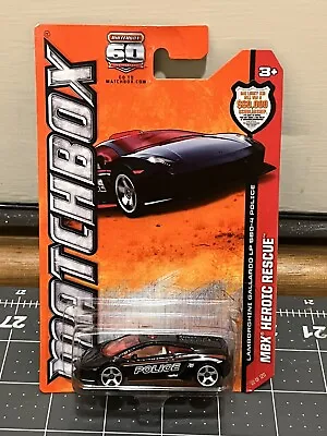 Matchbox 2013 60TH ANNIVERSARY #22 Lamborghini Gallardo LP 560-4 Police • $7.99