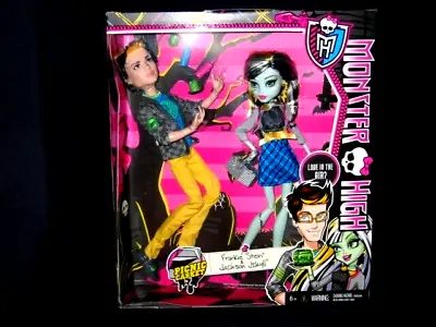 Monster High Picnic Casket For 2 Jackson Jekyll And Frankie Stein Doll Set BHM97 • $85
